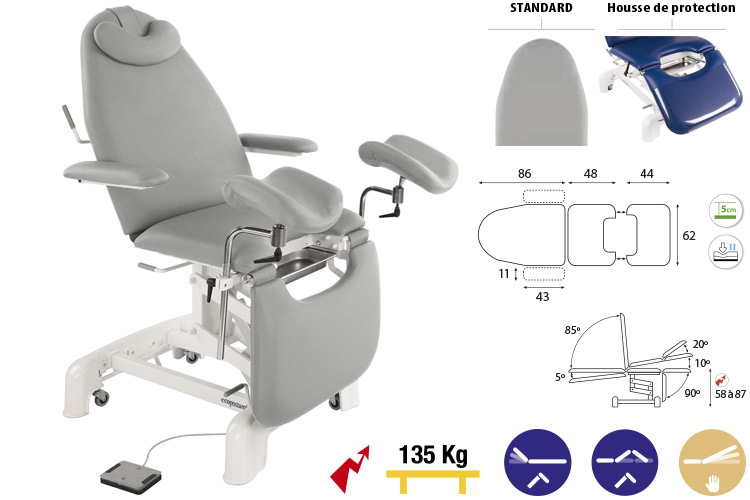 Fauteuil de gynécologie Gynéca Fauteuil de gynécologie Gynéca