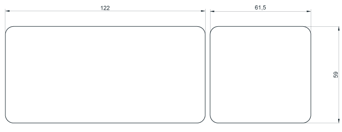 Schema des dimensions de la table de soins Weelko Ume Schema des dimensions de la table de soins Weelko Ume