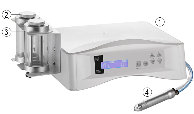 Appareil de microdermabrasion par microcristaux Weelko F-336A