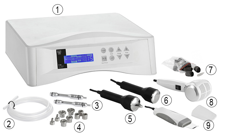 Appareil multifonction complet pour traitement cutané Weelko F-332