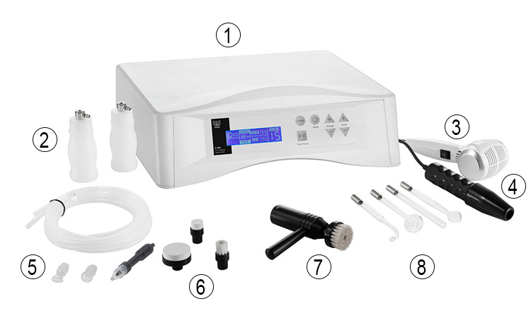 Appareil de nettoyage et d absorption cutané 5 en 1 Wellko F-331