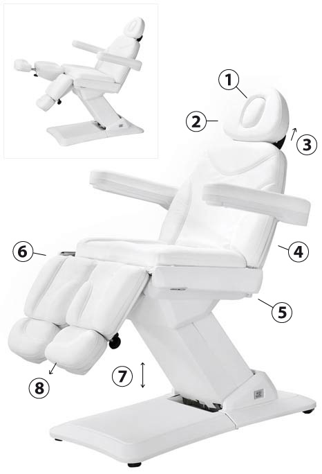 Fauteuil électrique de podologie Weelko Medial