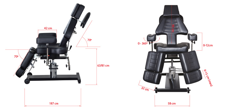 Dimensions chaise tatouage weelko inky