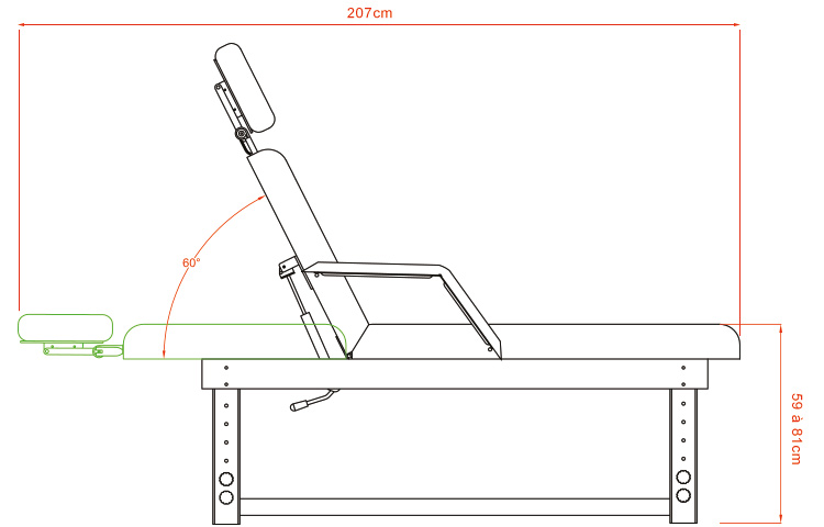 dimensions table Radus