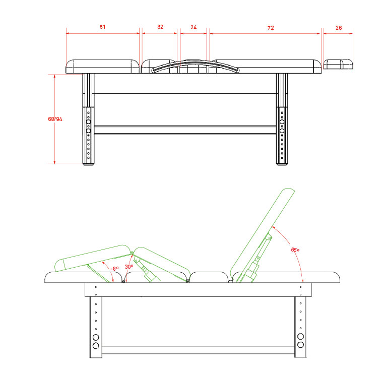 Table de soins Weelko Brachi