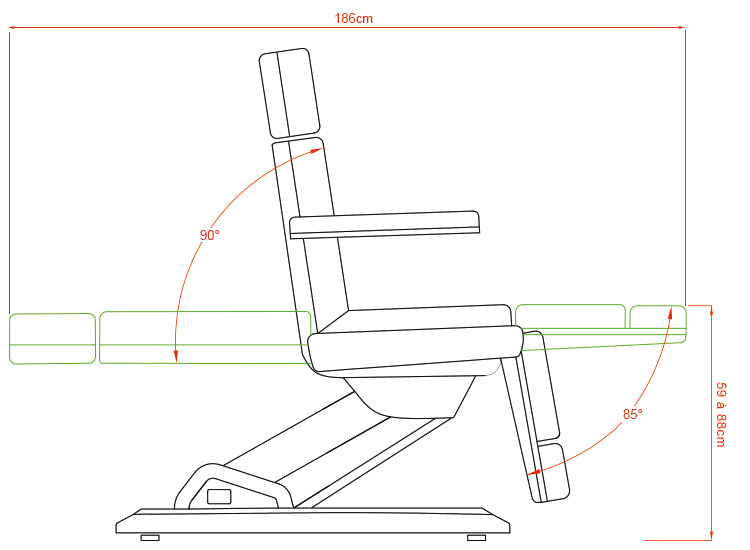 dimensions fauteuil Weelko Maxi